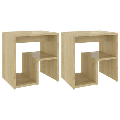 vidaXL Tables de chevet 2 pcs Chêne Sonoma 40x30x40 cm Bois d'ingénierie