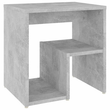 vidaXL Table de chevet gris béton 40x30x40 cm en bois d'ingénierie