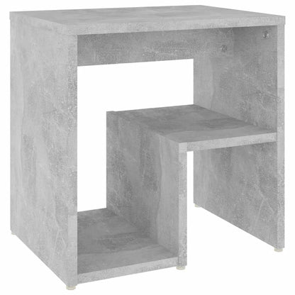 vidaXL Table de chevet gris béton 40x30x40 cm en bois d'ingénierie
