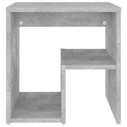 vidaXL Table de chevet gris béton 40x30x40 cm en bois d'ingénierie