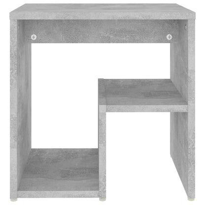 vidaXL Tables de chevet 2 pcs gris béton 40x30x40 cm bois d'ingénierie