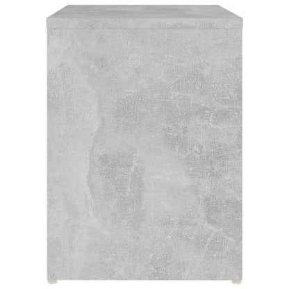 vidaXL Tables de chevet 2 pcs gris béton 40x30x40 cm bois d'ingénierie