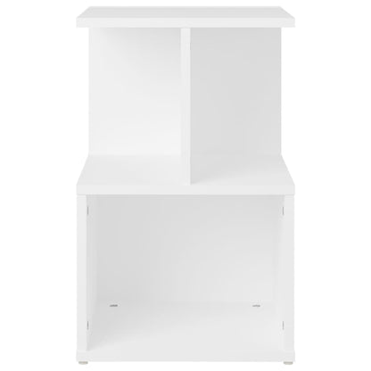 vidaXL Table de chevet blanc 35x35x55 cm Bois d'ingénierie