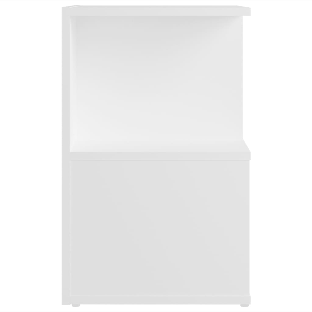 vidaXL Tables de chevet 2 pcs Blanc 35x35x55 cm Bois d'ingénierie