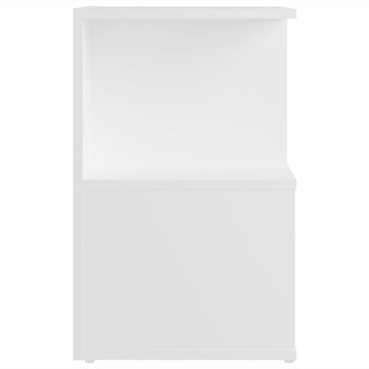 vidaXL Tables de chevet 2 pcs Blanc 35x35x55 cm Bois d'ingénierie