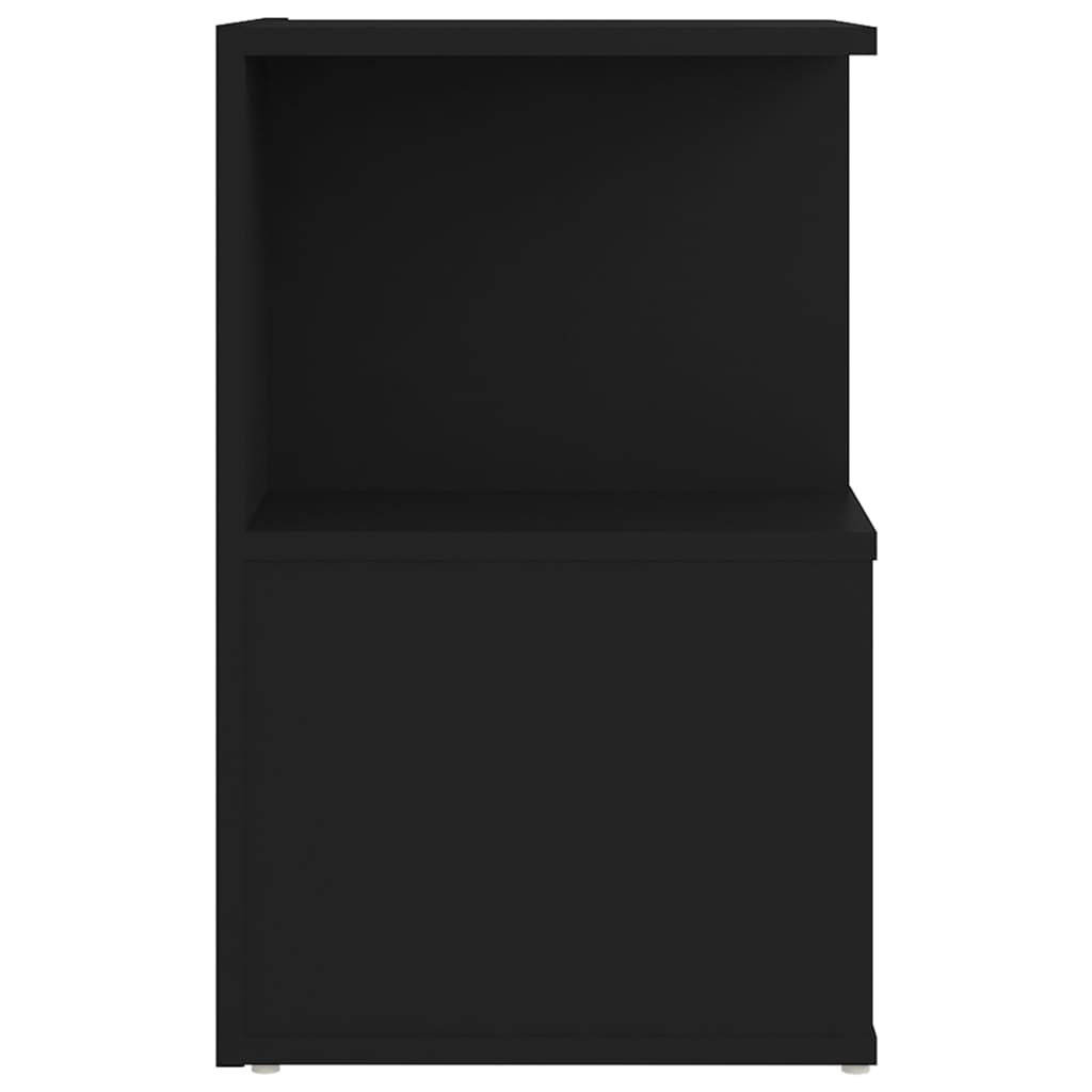 vidaXL Table de chevet Noir 35x35x55 cm Bois d'ingénierie