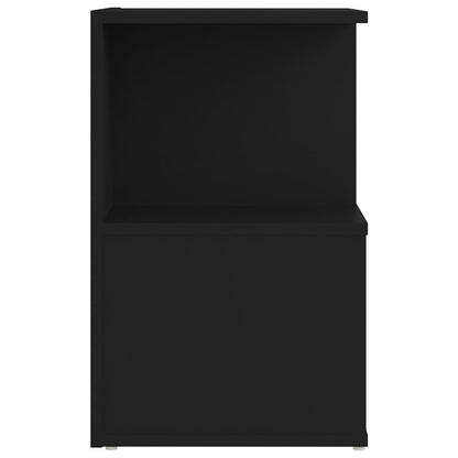 vidaXL Table de chevet Noir 35x35x55 cm Bois d'ingénierie