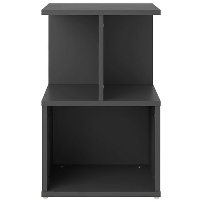 vidaXL Tables de chevet 2 pcs Gris 35x35x55 cm Bois d'ingénierie