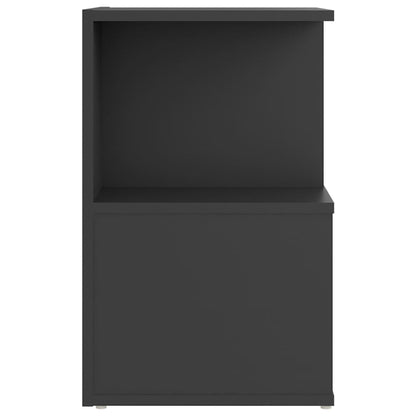 vidaXL Tables de chevet 2 pcs Gris 35x35x55 cm Bois d'ingénierie