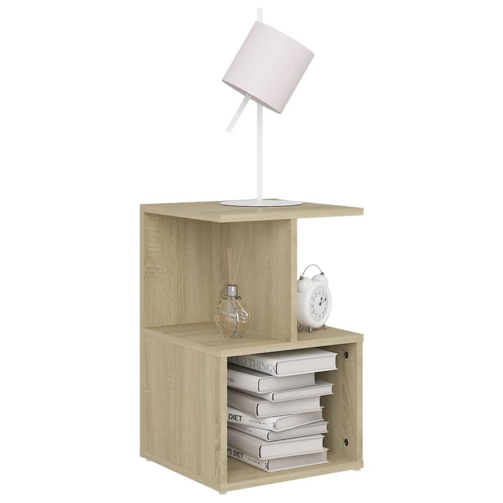 vidaXL Nachttisch Sonoma-Eiche 35x35x55 cm Holzwerkstoff