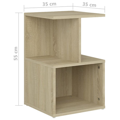 vidaXL Nachttisch Sonoma-Eiche 35x35x55 cm Holzwerkstoff