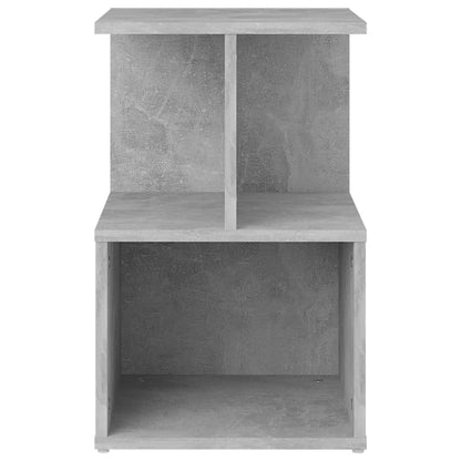 vidaXL Tables de chevet 2 pcs Gris béton 35x35x55 cm Bois d'ingénierie