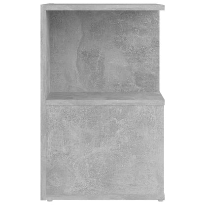 vidaXL Tables de chevet 2 pcs Gris béton 35x35x55 cm Bois d'ingénierie