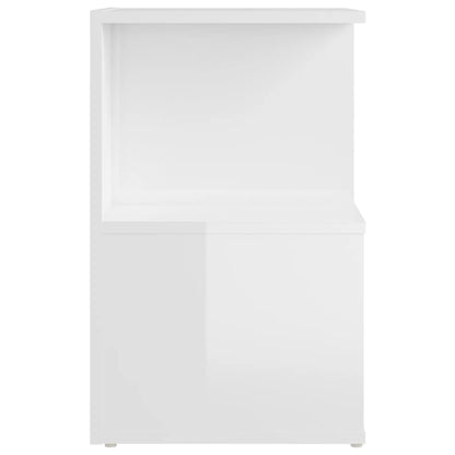 vidaXL Nachttisch Hochglanz-Weiß 35x35x55 cm Holzwerkstoff