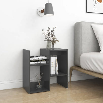 vidaXL Tables de chevet 2 pcs Gris 50x30x51,5 cm Bois d'ingénierie