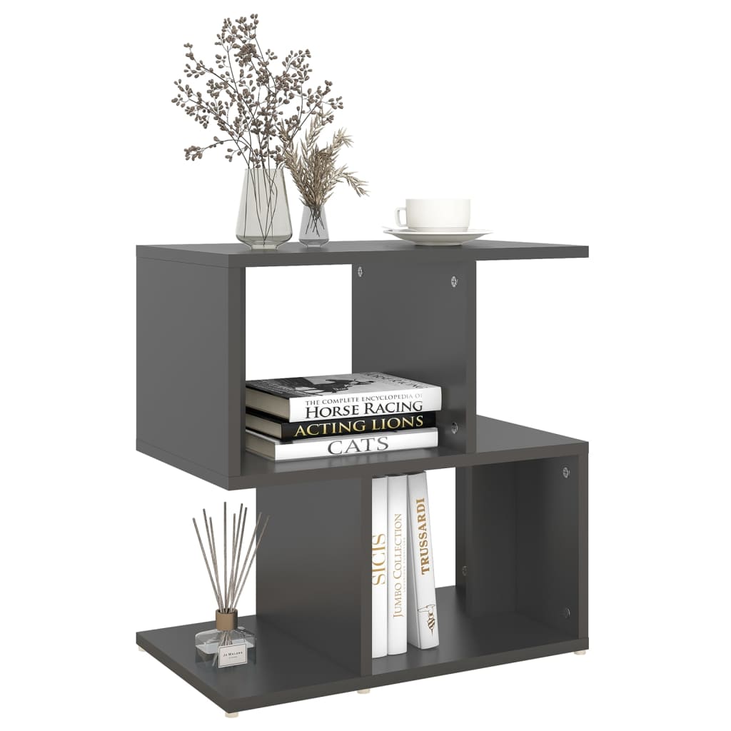 vidaXL Tables de chevet 2 pcs Gris 50x30x51,5 cm Bois d'ingénierie