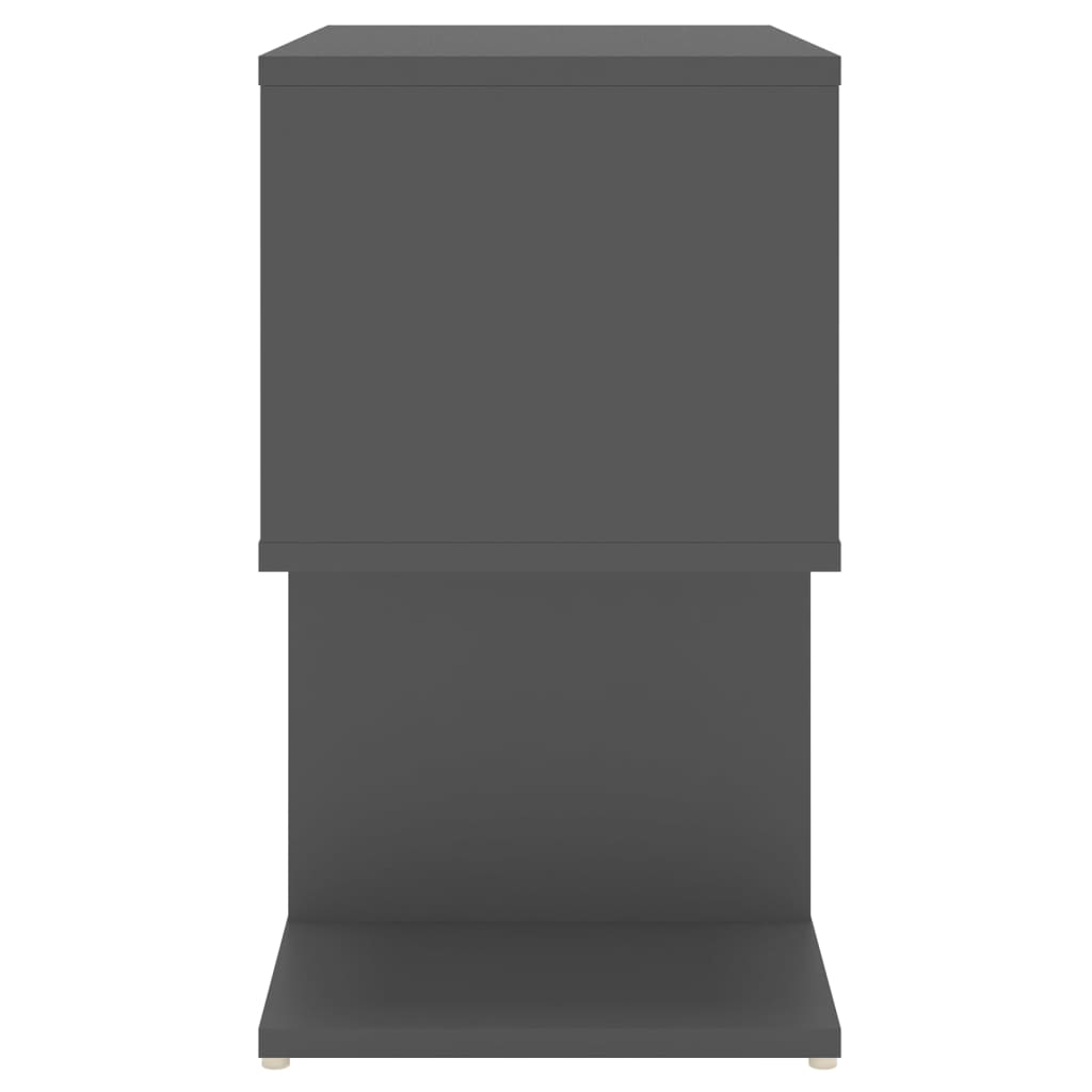 vidaXL Tables de chevet 2 pcs Gris 50x30x51,5 cm Bois d'ingénierie