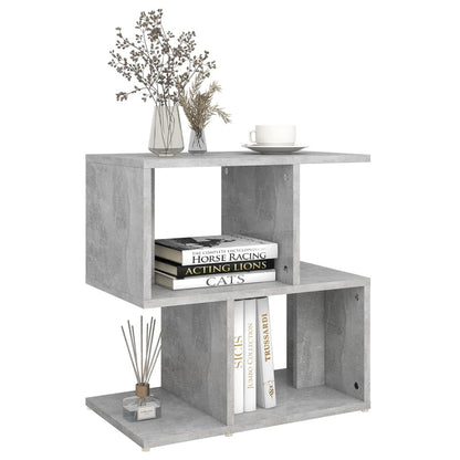 vidaXL Tables de chevet 2 pcs gris béton 50x30x51,5 cm bois d'ingénierie
