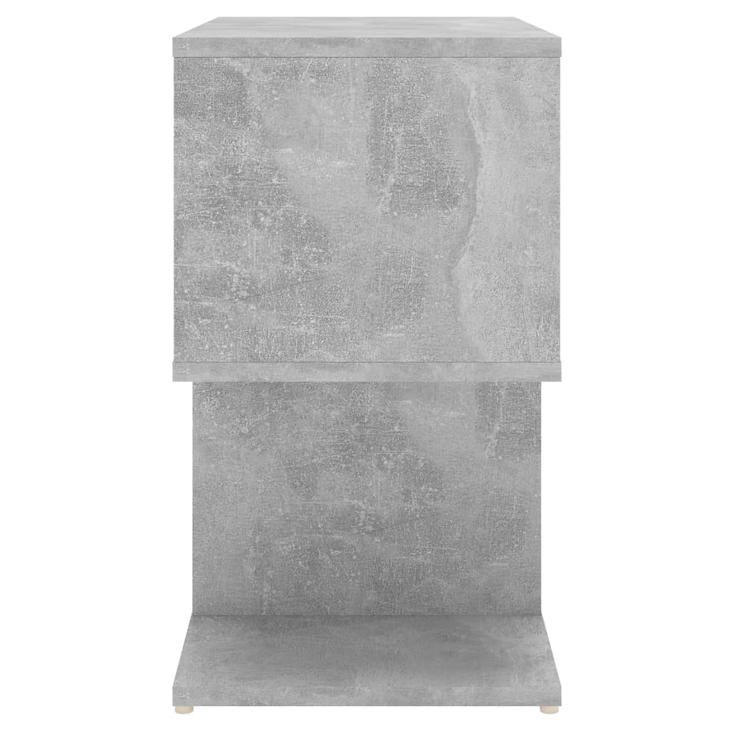 vidaXL Tables de chevet 2 pcs gris béton 50x30x51,5 cm bois d'ingénierie