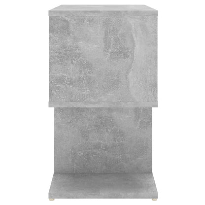 vidaXL Tables de chevet 2 pcs gris béton 50x30x51,5 cm bois d'ingénierie