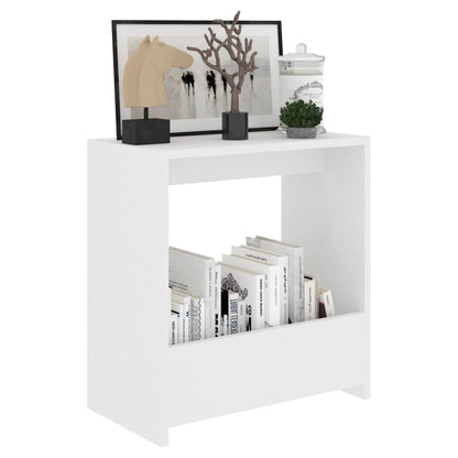vidaXL Beistelltisch Weiß 50x26x50 cm Holzwerkstoff