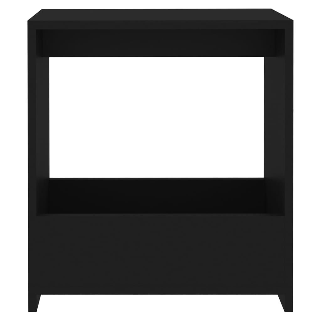 vidaXL Beistelltisch Schwarz 50x26x50 cm Holzwerkstoff