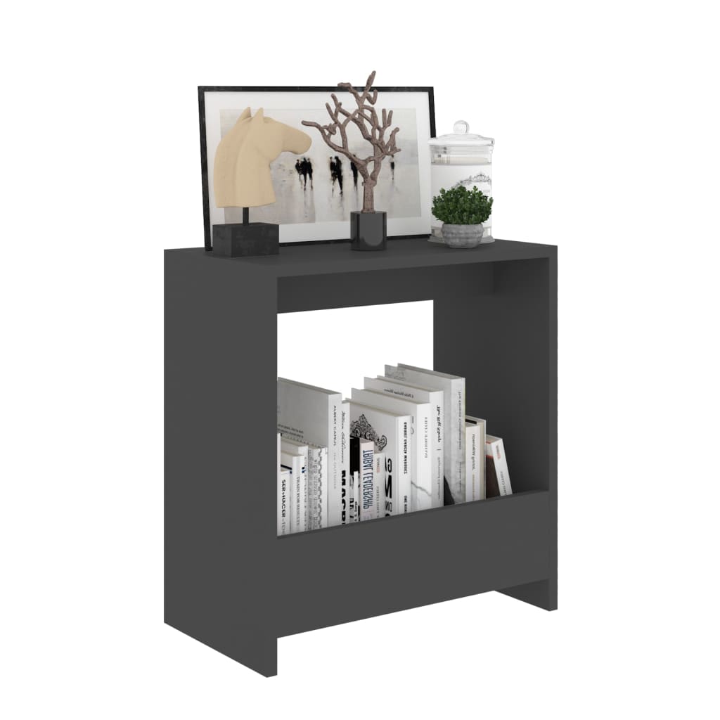 vidaXL Beistelltisch Grau 50x26x50 cm Holzwerkstoff