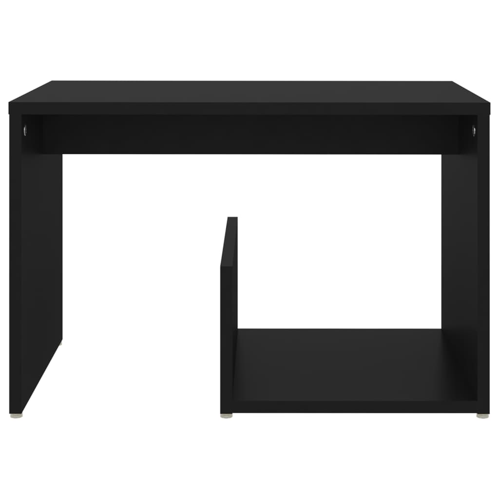 vidaXL Beistelltisch Schwarz 59x36x38 cm Holzwerkstoff