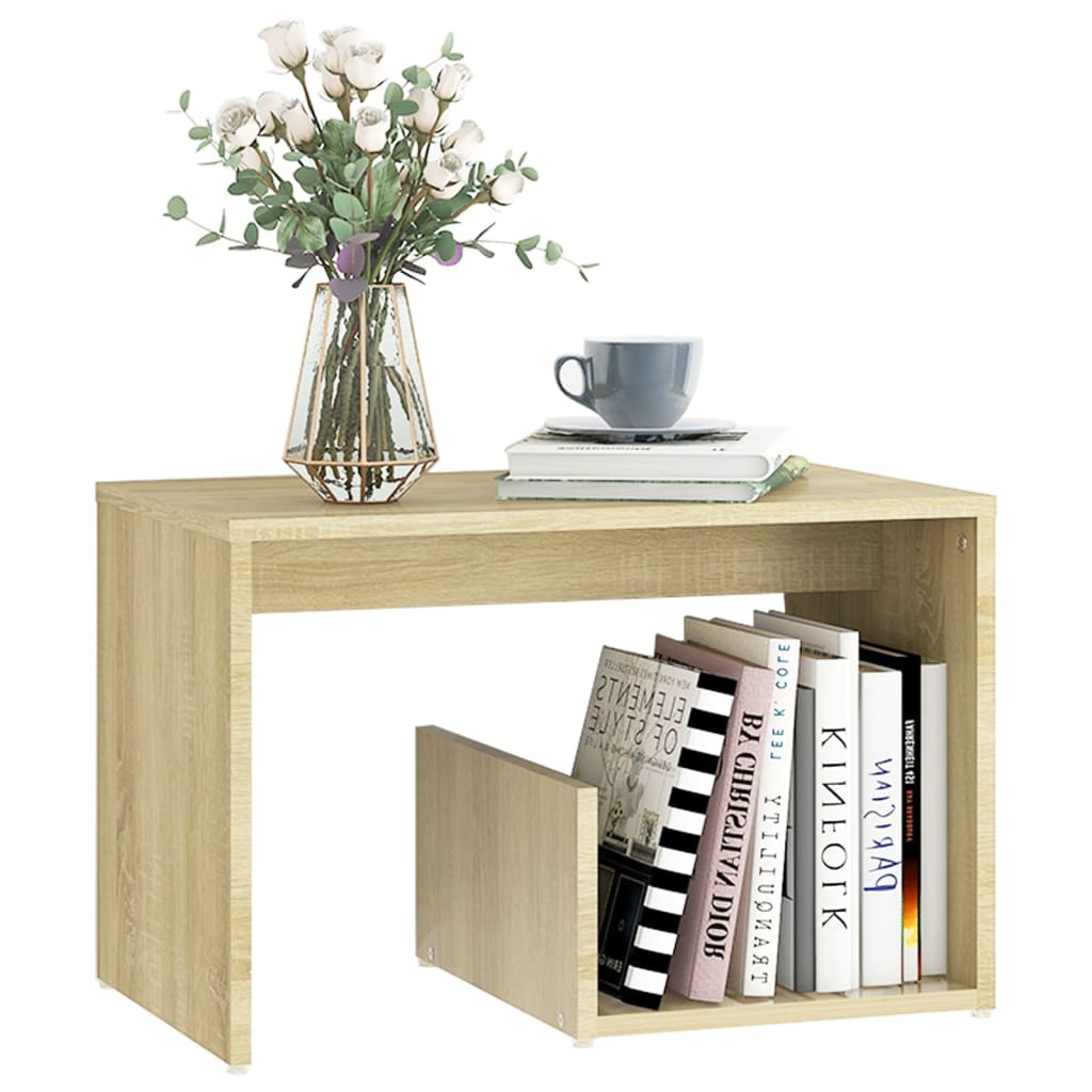 vidaXL Beistelltisch Sonoma-Eiche 59x36x38 cm Holzwerkstoff