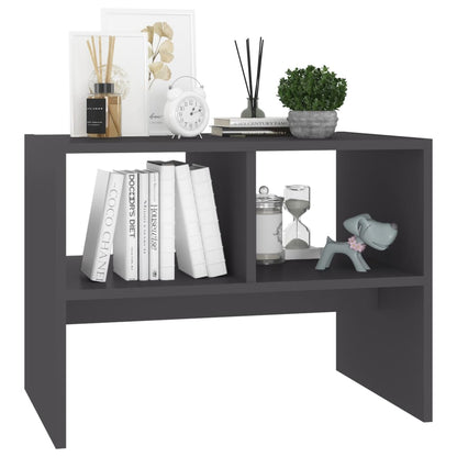 vidaXL Beistelltisch Grau 60x40x45 cm Holzwerkstoff