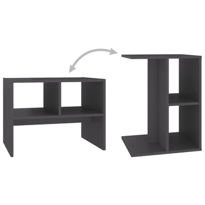 vidaXL Beistelltisch Grau 60x40x45 cm Holzwerkstoff