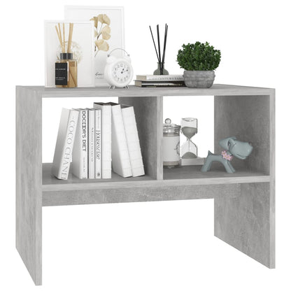 vidaXL Beistelltisch Betongrau 60x40x45 cm Holzwerkstoff