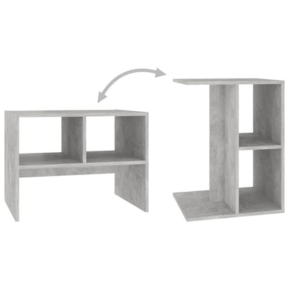 vidaXL Beistelltisch Betongrau 60x40x45 cm Holzwerkstoff