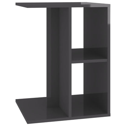vidaXL Beistelltisch Hochglanz-Grau 60x40x45 cm Holzwerkstoff