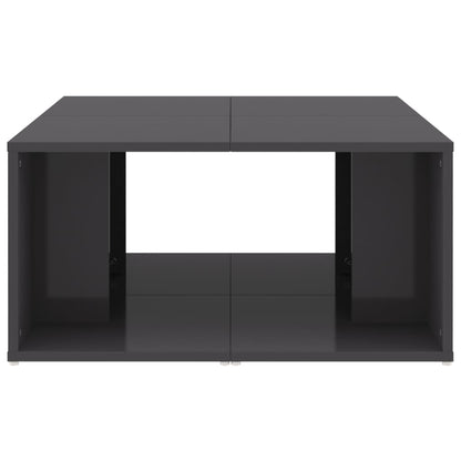 vidaXL Couchtische 4 Stk. Hochglanz-Grau 33x33x33 cm Holzwerkstoff