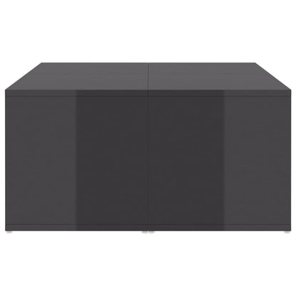 vidaXL Couchtische 4 Stk. Hochglanz-Grau 33x33x33 cm Holzwerkstoff