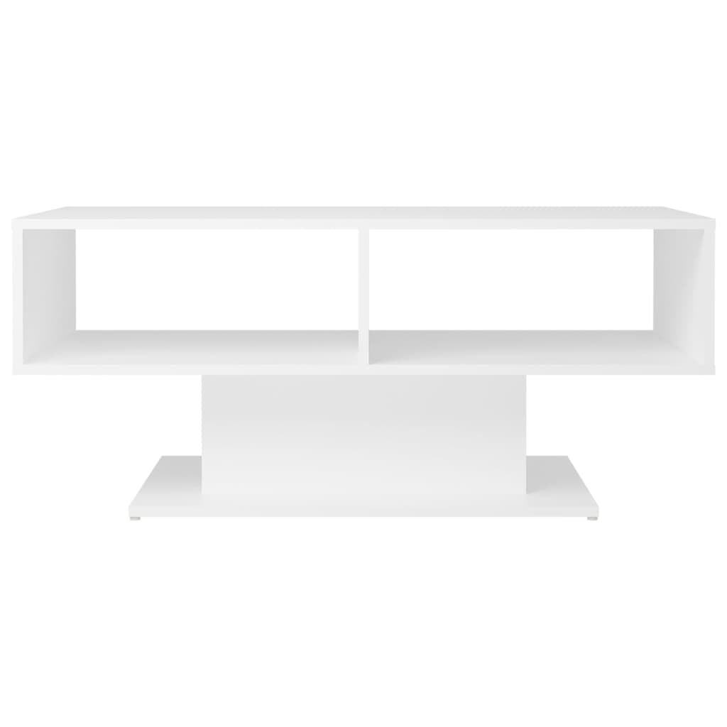 vidaXL Couchtisch Weiß 103,5x50x44,5 cm Holzwerkstoff