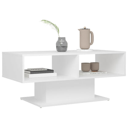 vidaXL Couchtisch Weiß 103,5x50x44,5 cm Holzwerkstoff