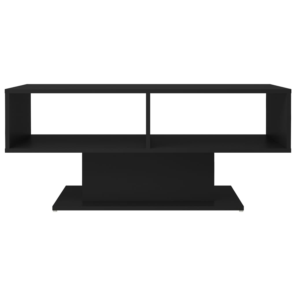 vidaXL Couchtisch Schwarz 103,5x50x44,5 cm Holzwerkstoff