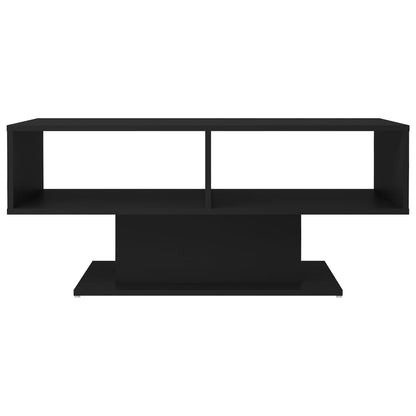 vidaXL Couchtisch Schwarz 103,5x50x44,5 cm Holzwerkstoff