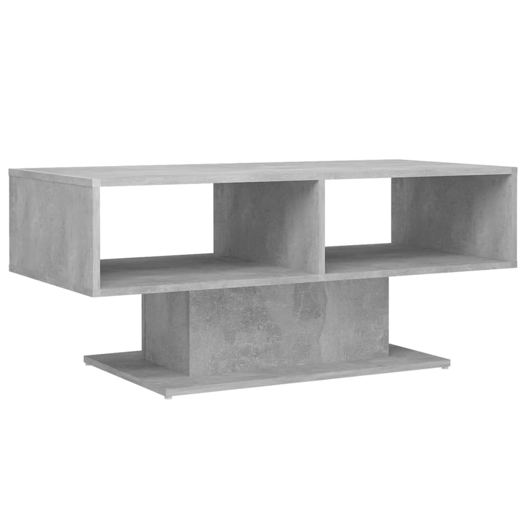 vidaXL Couchtisch Betongrau 103,5x50x44,5 cm Holzwerkstoff