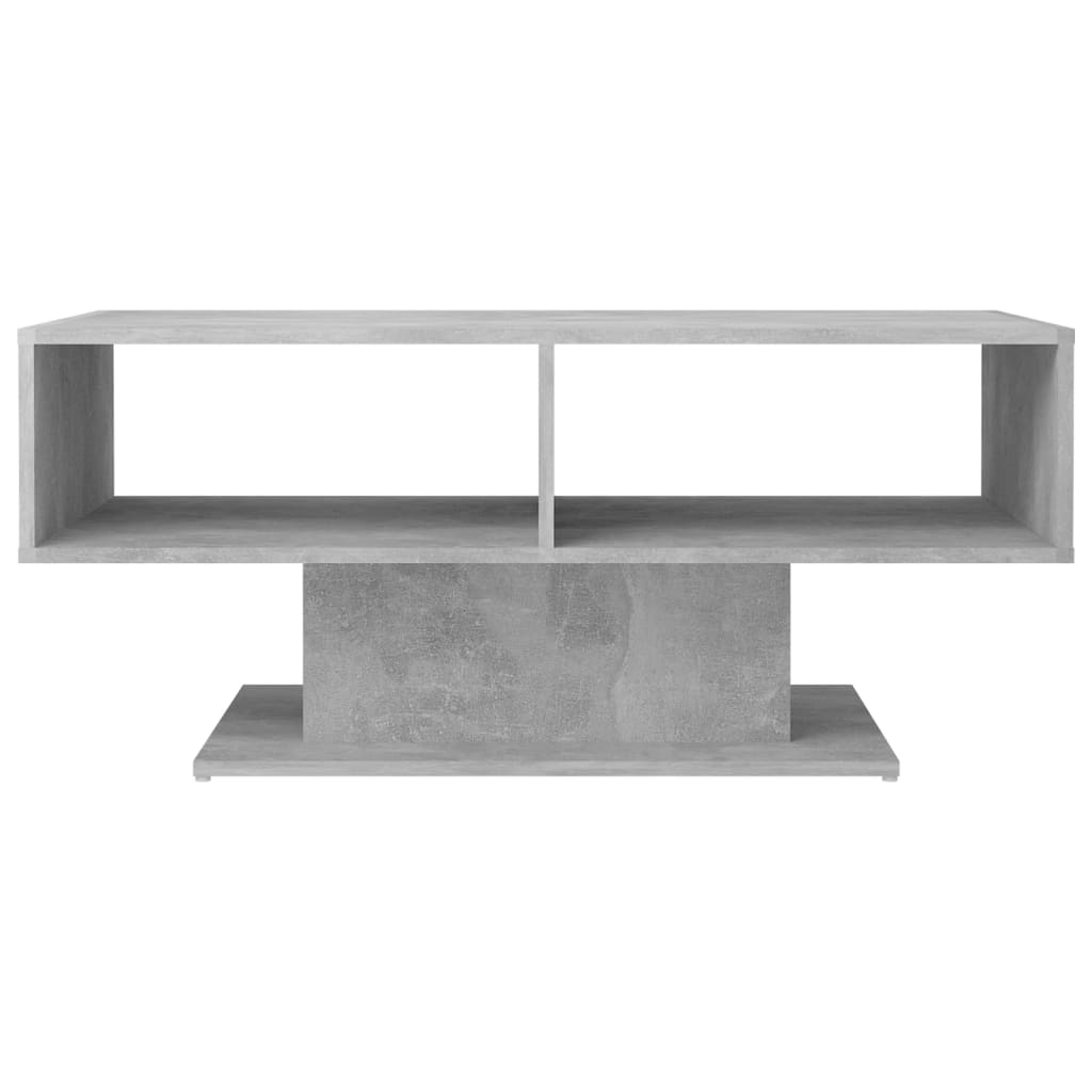 vidaXL Couchtisch Betongrau 103,5x50x44,5 cm Holzwerkstoff