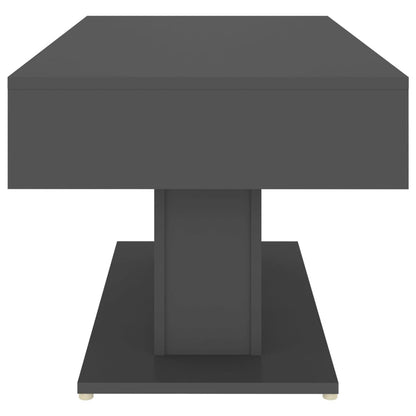vidaXL Table basse grise 96x50x45 cm en bois d'ingénierie