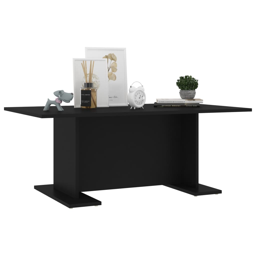 vidaXL Couchtisch Schwarz 103,5x60x40 cm Holzwerkstoff