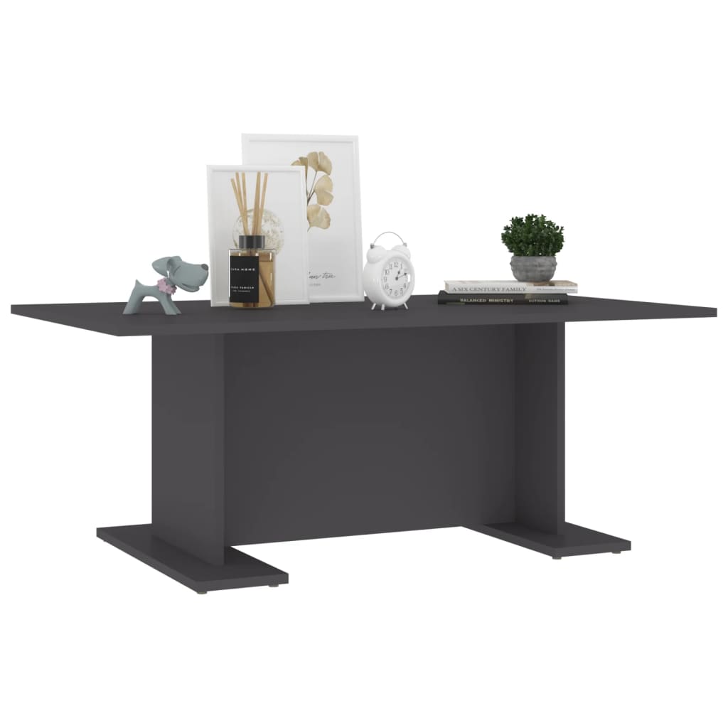 vidaXL Couchtisch Grau 103,5x60x40 cm Holzwerkstoff