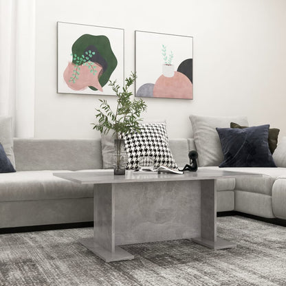 vidaXL Couchtisch Betongrau 103,5x60x40 cm Holzwerkstoff