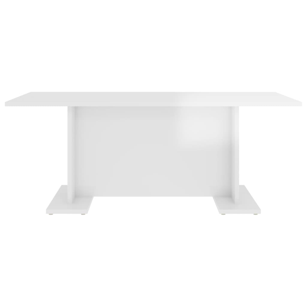 vidaXL Couchtisch Hochglanz-Weiß 103,5x60x40 cm Holzwerkstoff