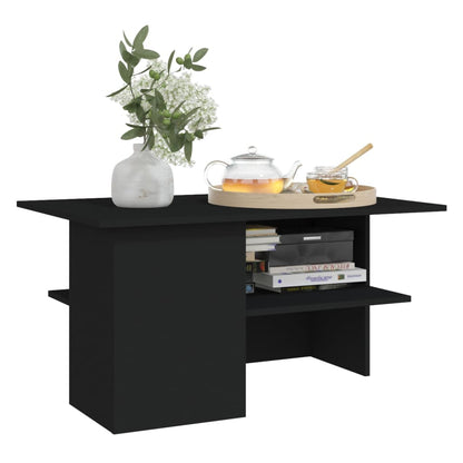 vidaXL Couchtisch Schwarz 90x60x46,5 cm Holzwerkstoff