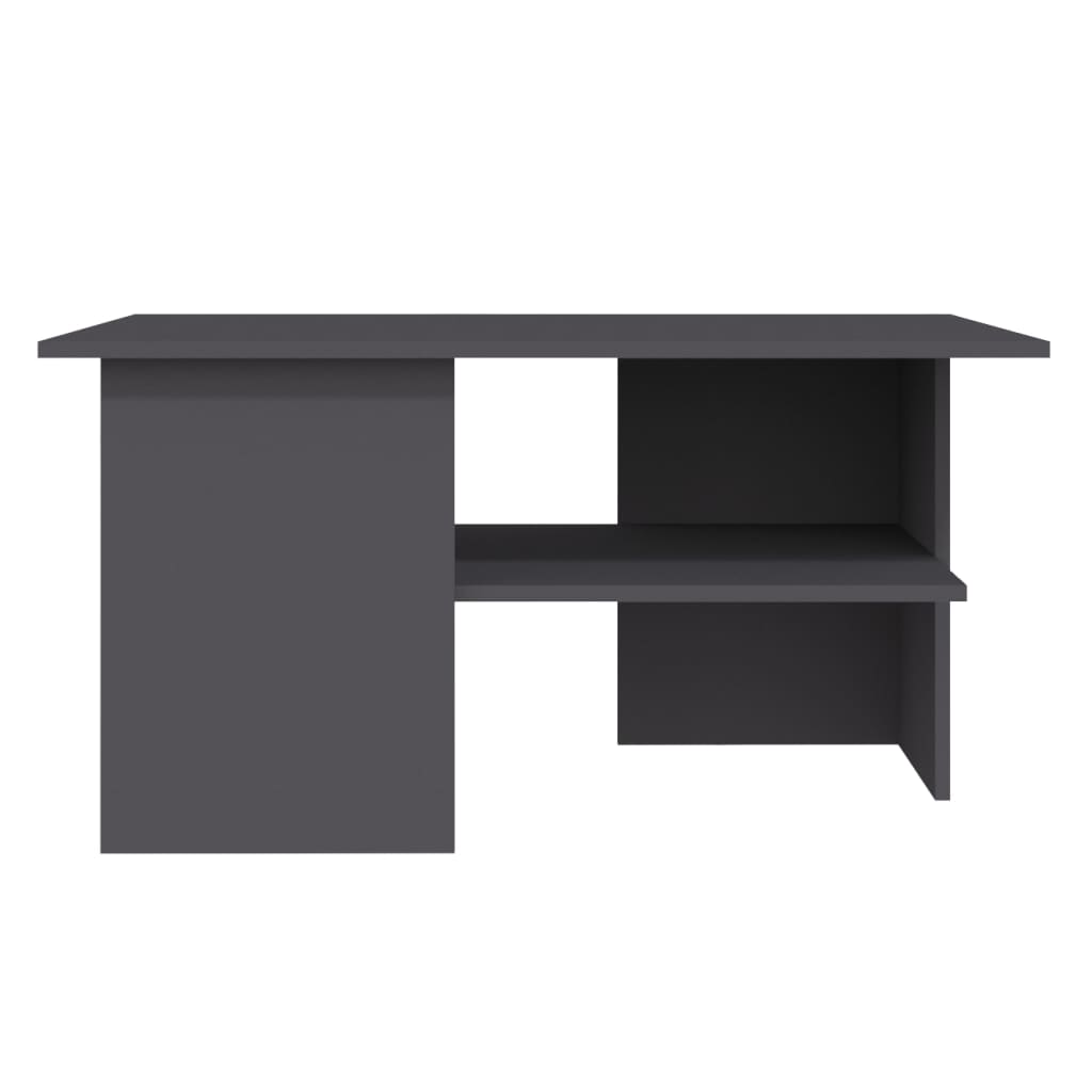 vidaXL Couchtisch Grau 90x60x46,5 cm Holzwerkstoff