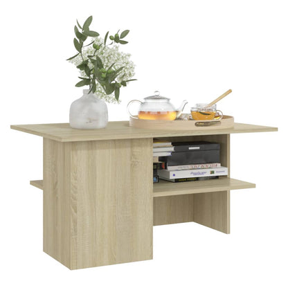 vidaXL Couchtisch Sonoma-Eiche 90x60x46,5 cm Holzwerkstoff